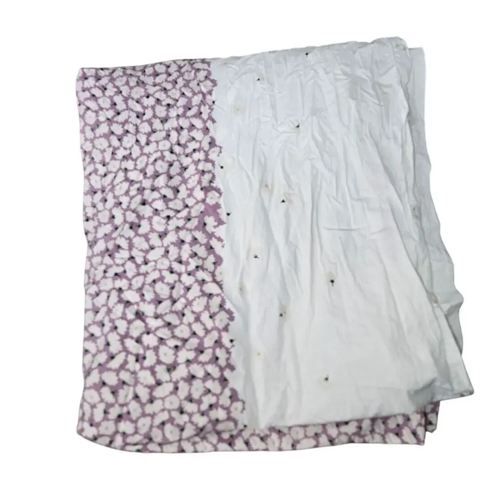 Kate Spade New York Carnation Duvet Cover King Purple Floral Cotton Preppy